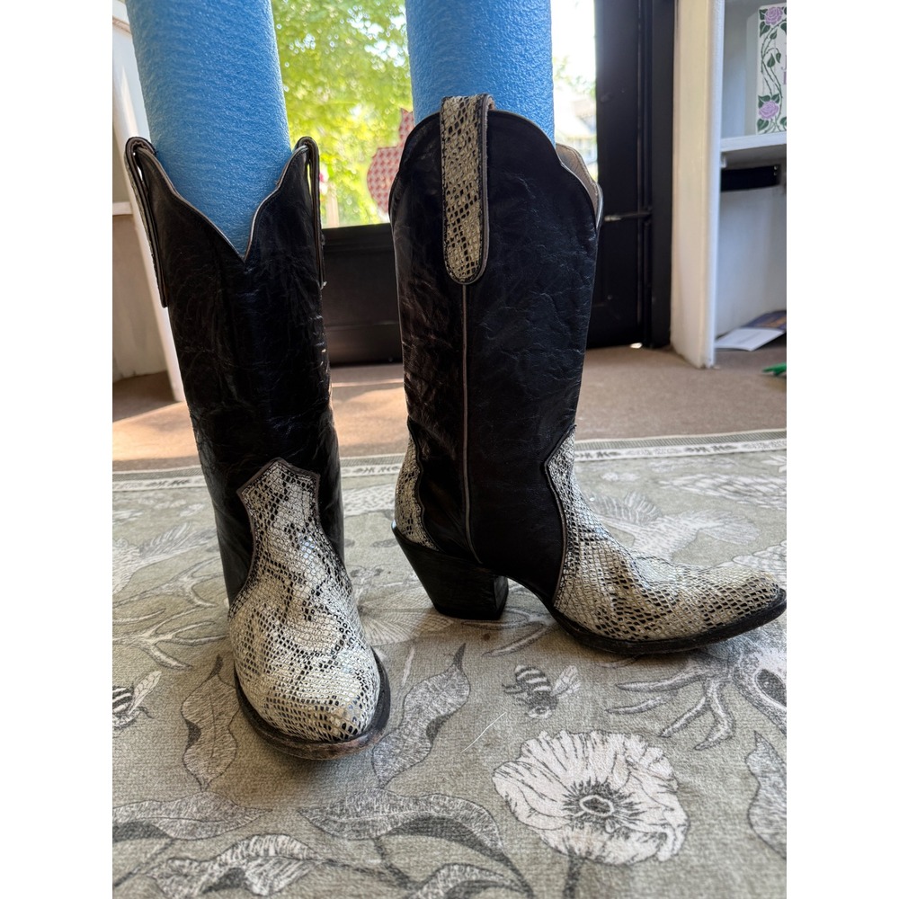 Idyllwind Miranda Lambert Womens Black Snake Print Western Cowboy Boots 8 B